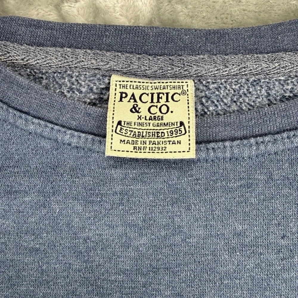 Pacific & Co Destin Florida Sweatshirt XL Blue Coastal Outfitters Unisex Comfy